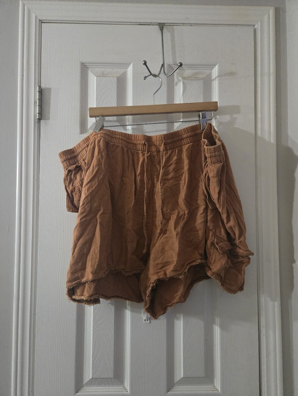 5x linen blend shorts